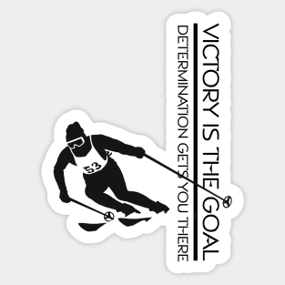 Victory Goal Ski Sticker